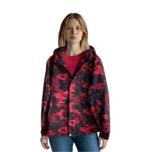 REEBOK Softshell Jacket Camouflage Jacket in Red/Black Size Medium -- VINTAGE?